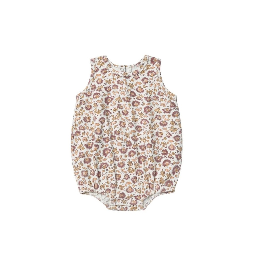 Rylee and cru floral bubble onesie magnolia 18/24